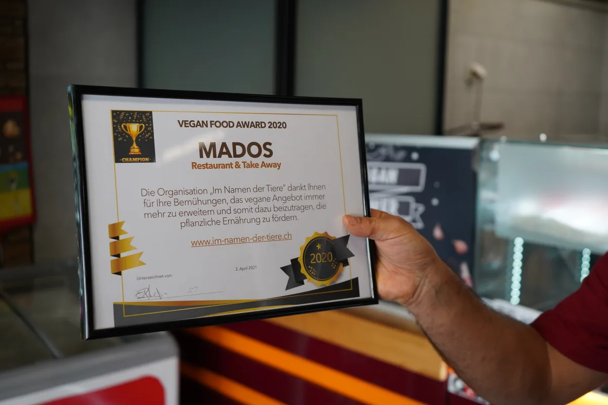 Vegan Food Award für Restaurant Mado’s.